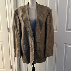 Oscar de la Renta Plaid Oversized Blazer